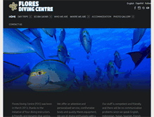 Tablet Screenshot of floresdivingcentre.com